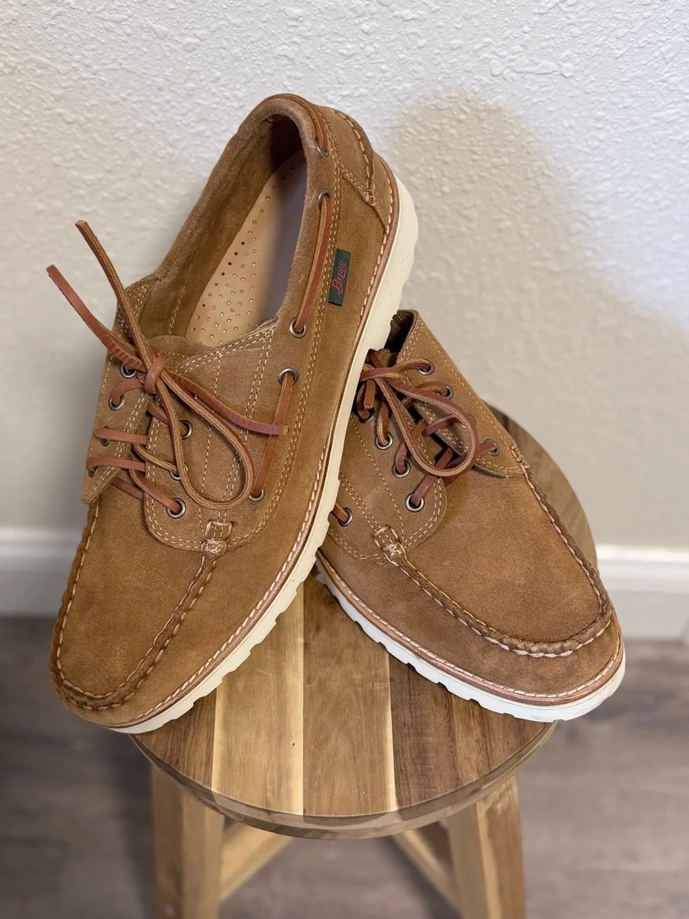 G.H. Bass Ranger Camp Moc Suede Brown Shoes Men’s 12 NIB